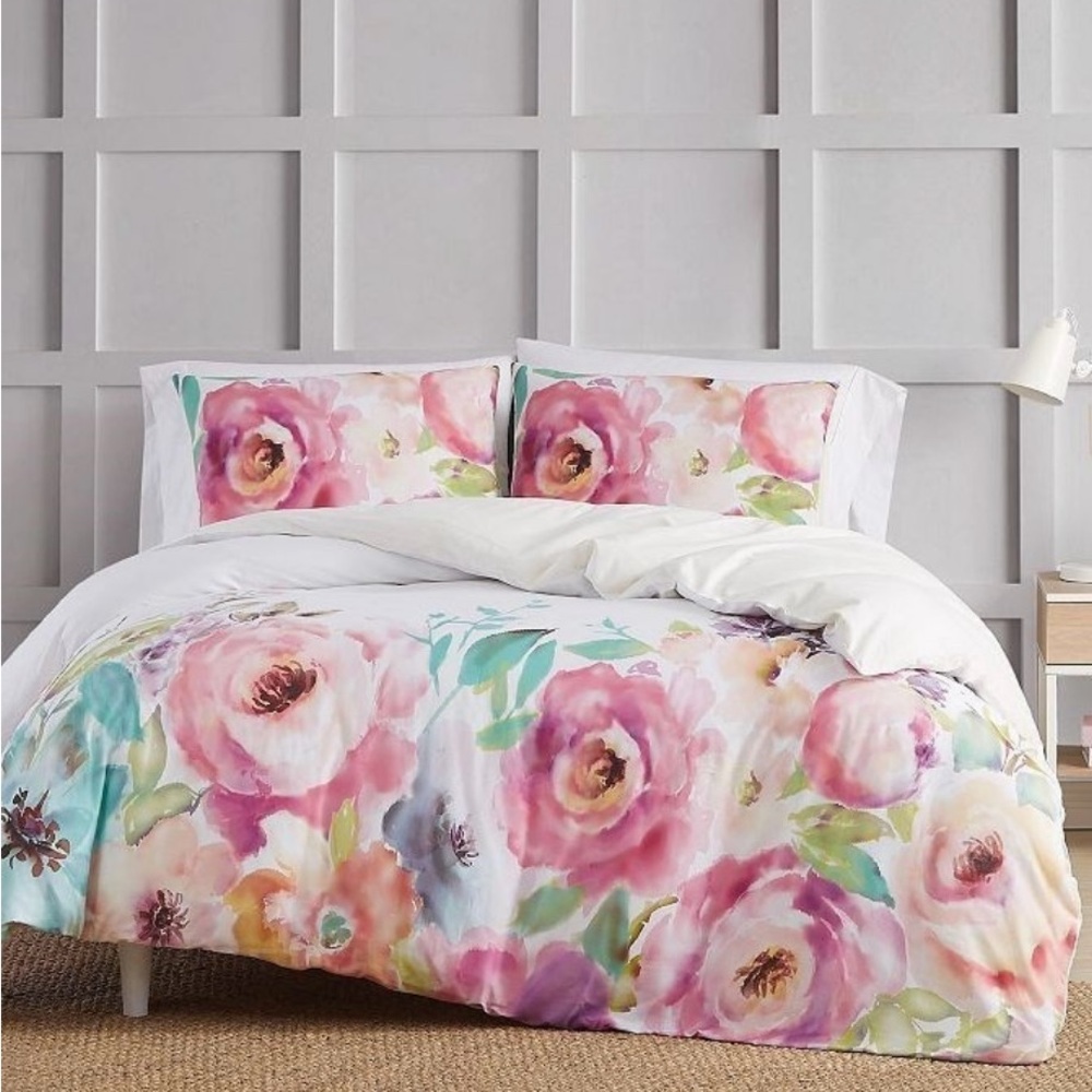 Christian Siriano NY® Spring Flowers 3 Piece Duvet Cover Set Queen/Full